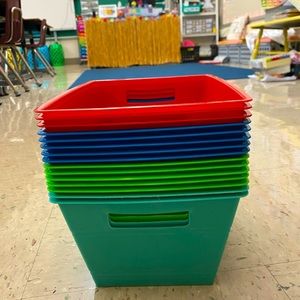 Dollar tree containers! Look fairly new; received a little love last year.